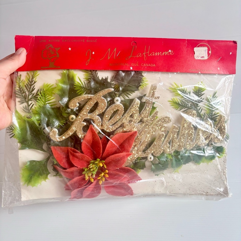 Vintage JM Laflamme Christmas Decoration NOS